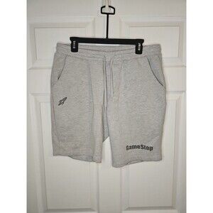 GameStop Shorts Gray Mens Size XL Sweat Shorts Pockets Drawstring